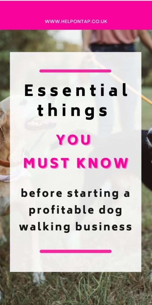 must know before starting a dog walking business