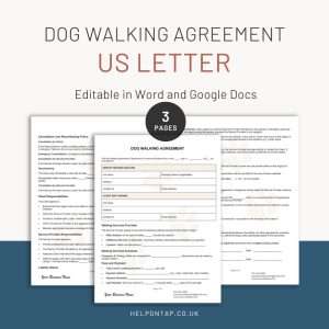 Dog Walking Agreement Contract
