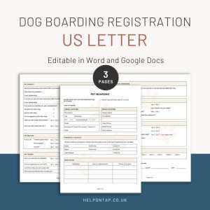 Dog Boarding Registration Form