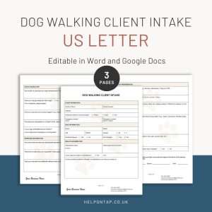 Dog Walking Client Intake Form