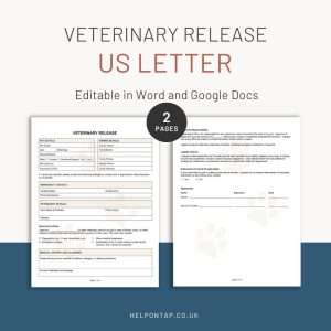 Veterinary Release Form
